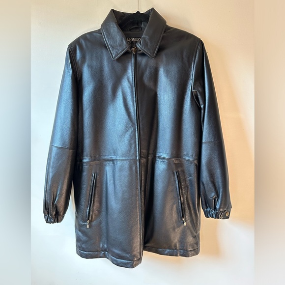 Bromley Sport Black Leather Jacket - Picture 1 of 7